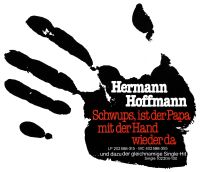 Aufkleber „Schwups, ist der Papa mit der Hand wieder da”