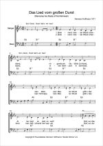 Notenblatt „Das Lied vom großen Durst”